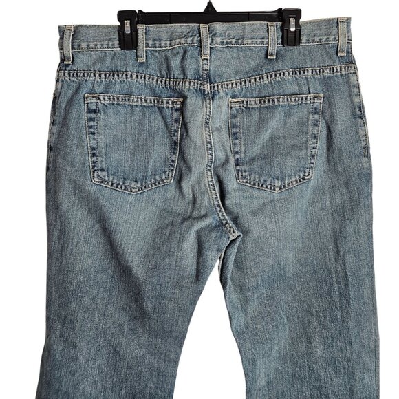 Old Navy Mens 2008 Boot-Cut Jeans 36x32 Denim Blue Y2K Casual Wear - Picture 4 of 9